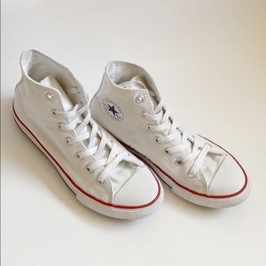 White Converse Chuck Taylor High Tops